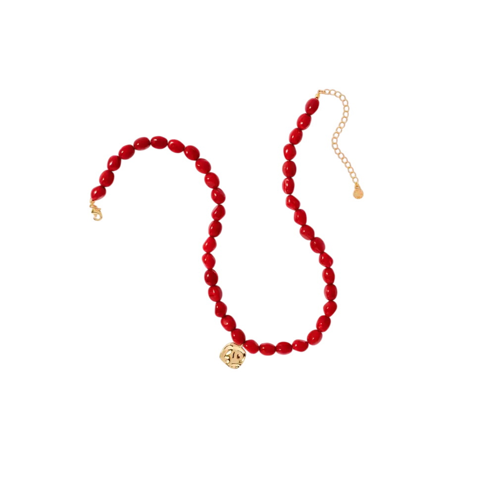 Mint Velvet Beaded Charm Necklace